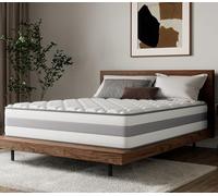 HOMAVO Matelas 90x200 cm, Hauteur 25 cm, Matelas à Ressorts ensachés 7 Zones, Matelas orthopédique avec Couche en Mousse à mémoire de Forme, fermeté H3 H4, certifié Öko-Tex & CertiPUR-US