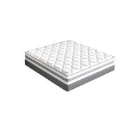 HOMAVO Matelas à Ressorts 140x190 cm - 25 cm d'Épaisseur, 7 Zones de Confort, Soutien Équilibré, Certifié OEKO-TEX G