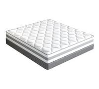 HOMAVO Matelas à Ressorts 160x200 cm - 25 cm d'Epaisseur, 7 Zones de Confort, Soutien Equilibré, Certifié OEKO-TEX