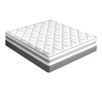 HOMAVO Matelas à Ressorts 90x200 cm - 25 cm d'Épaisseur, 7 Zones de Confort, Soutien Équilibré, Certifié OEKO-TEX G
