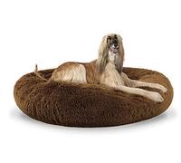Homay Lit Moelleux Rond pour Chien Extra Large Lavable avec Coussin,Deluxe Panier Chien Coussin Panier Donut lit pour Chien Grande Taille