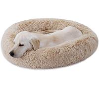 Homay Lit pour Chien Deluxe Coussin Chat Apaisant,Panier Chien Panière Chaud Tapis Donut Confortable Matelas aux Chiens de Taille Moyenne à Grande