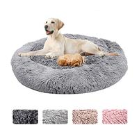Homay Panier Rond pour Chien et Chat Peluche Douce, Lit pour Grand Et Très Grand Chien de Chat Moelleux Paniers pour Chiens, Coussin pour lit de Chat Lavable L-80cm