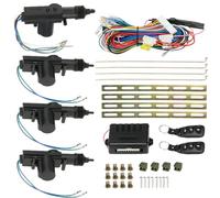 Hombasing Serrure Centrale de Voiture, Serrure de Porte de Voiture Universelle,12V Kit de Verrouillage Centralisé Universel avec 2 Télécommandes Soutien Tronc Pop