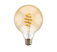 Hombli Ampoule Intelligente | E27 Lumière Blanc Chaud Dimmable, 1800-2700K CCT | 5.5W Filament, G95 300 Lumen | Commande Vocale avec Fonction Application, Compatible avec Google, Alexa & Siri