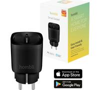 Hombli Smart Plug - 220V - WiFi - Fonction minuterie - Compatible avec Amazon Alexa et Google Home - Contrôle via l'application Hombli - 1 pièce - Noir