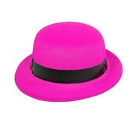 Homburg Chapeau haut-de-forme de rodéos de couleur fluorescente pour femmes, hommes et adultes, chapeaux de fête solides pour enfants et adultes, animaux en peluche, anniversaire en vrac, a, Taille
