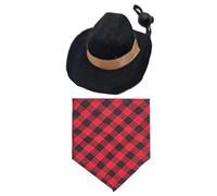 Homburger Hamster Bandana Col triangulaire Écharpe Kerchief Animal de compagnie Demi-cou Livraison Écharpe Triangle Fête Fournitures pour Animaux de compagnie Cowboy Tenue