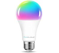 Homcloud Ampoule A70 Smart Wi-Fi Intelligente LED Multicouleure + blanc CCT E27 dimmable, 11W, 1050 Lumens, contrôle avec l’application, Alexa ou Google