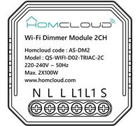 Homcloud Module Dimmer 2 Canaux Intelligent Wi-Fi Encastré - AS-DM2