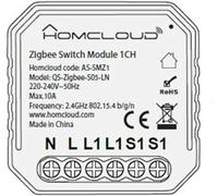 HOMCLOUD Module Interrupteur Zigbee Intelligente Wi-Fi Encastré AS-SMZ1
