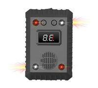 Homcoice 2 en 1 Répulsif Ultrasons Rats Voiture & Intérieur 1 pièces, Triple Effet Anti Martre avec lumières et Alarme, Professionnel Répulsif Animaux Protection véhicule défense Contre rongeurs