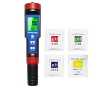 Homcoice pH Chlore Mètre Piscine 7-en-1, Salinité ORP TDS EC Température | Chlore Libre (FAC) Meter haute précision avec fonction ATC pour piscines, eau potable, aquarium, hydroponie
