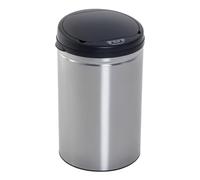 Homcom 03-0026 Poubelle en INOX, Argent, 30,5 x 30,5 x 55,5 cm