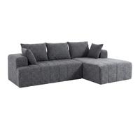 HOMCOM 101" Canapé sectionnel avec Chaise, Chenille, 3 Places, Gris