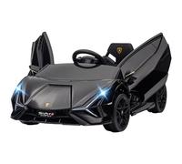HOMCOM 12V Voiture électrique pour Enfants 3-5 Ans Lamborghini SIAN Noir