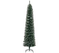 HOMCOM 2,3m Sapin de Noël Artificiel enneigé Pencil Vert