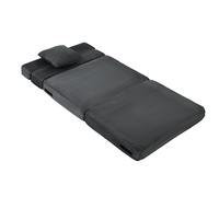 HOMCOM 2-en-1 Boneless Cloud fauteuil au sol, canapé pliable en velours côtelé avec rembourrage épais & coussin lombaire, Gris foncé