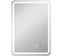 HOMCOM 500 x 700 mm Miroir de Salle de Bain Bluetooth LED Anti-Buée IP44 | Miroir de vanity illuminé rétroéclairé mural, 3 couleurs dimmables, mémoire et interrupteur tactile