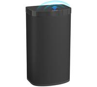 HOMCOM 55L Panier sans contact avec couvercle Soft-Close Noir