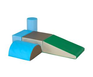 HOMCOM 5PCS Module motricité bébé parcours motricité bébé en mousse EPE pour enfants d'âge préscolaire, multicolore