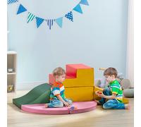 HOMCOM 6 blocs de construction en mousse XXL pour enfants - normes EN71-1-2-3 - mousse EPE Revêtement synthétique