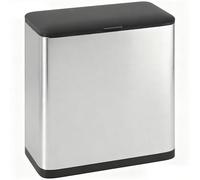 HOMCOM 8L Hanging Kitchen Bin, Stainless Steel Rubbish bin with Press-to-Open and Stay-Open Lid, Removable Inner Bucket for Kitchen Cabinet Door, Under Sink, Bedroom, Office, Silver Tone (poubelle