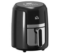 HOMCOM Air Fryer 4 L 1300 W 12 Programmes Écran Tactile Noir | Friteuse Sans Huile, Température Réglable, Arrêt Automatique, Matériaux Sûrs