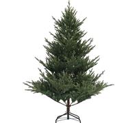 HOMCOM Arbre de Noël artificiel, 180 cm de sapin de Noël avec 1046 pointes, support en acier, difficilement inflammable, pour décoration de Noël, intérieur, vert