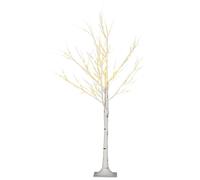 HOMCOM - Arbre Lumineux - PP - 17x17x120cm - Blanc