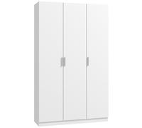 HOMCOM Armoire 3 Portes avec Fermeture Douce 109x37x180 cm Blanc