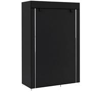 HOMCOM - Armoire de Rangement Penderie - Acier - 103x43x162.5cm - Noir