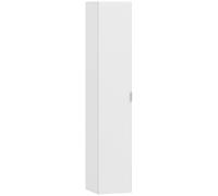 HOMCOM Armoire de Salle de Bain Suspendue, Colonne de Salle de Bain avec 5 Niveaux et étagères réglables, Fermeture Douce, Armoire Moderne à Faible encombrement, 30x31.5x160 cm, Blanc