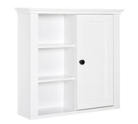 HOMCOM - armoire murale - Bois - 53x14.5x50.5cm - Blanc