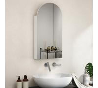 HOMCOM Armoire Murale Salle de Bain avec Miroir 40 x 12 x 80 cm Blanc