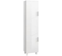 HOMCOM Armoire Salle de Bain Haute Colonne 40 x 30 x 167,5 cm Blanc
