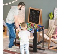 HOMCOM Baby-foot avec 2 Tableaux de Score, en Bois, Acier Inoxydable et Plastique, 86.5x43.5x63 cm, Multicolore