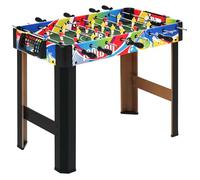 HOMCOM Baby-Foot en Bois 22 Joueurs 2 Balles 86,5x43,5x63 cm Multicolore