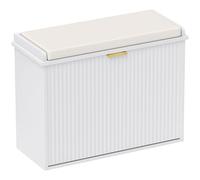 HOMCOM Banc à Chaussures avec siège rembourré et tiroir Rabattable, Armoire à Chaussures pouvant contenir jusqu'à 120kg pour Le Couloir, l'entrée et Le Porche, 62x26x47.5cm, Blanc