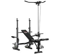 HOMCOM Banc de Musculation Complet Multifonction, Dossier Réglable