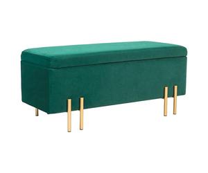 HOMCOM Banc de Rangement avec Coffre 100x40x42cm Vert