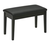 HOMCOM Banc pour Piano Tabouret de Piano Banquette avec Assise rembourrée Pieds en Bois Massif revêtement synthétique - Noir