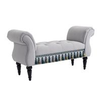 HOMCOM - banquette - Polyester - 117x40x58cm - Gris