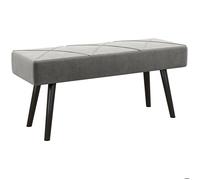 HOMCOM - Banquette - Polyster - 100x36x45cm - Gris