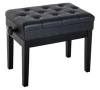 banquette piano HOMCOM Bois 55x33x58cm Noir