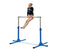 HOMCOM - Barre fixe de gymnastique - Acier - 194x121x150cm - Bleu