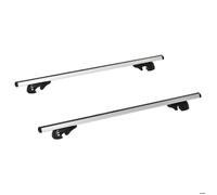 HOMCOM - Barres de toit de voiture - Alliage d'aluminium - 135x5.5x7cm - Argent