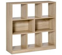 HOMCOM Bibliothèque 3 étages Étagère de Rangement Étagère de Bureau Présentoir Étagère pour Home-Office Salon Nature 97,5 x 30 x 100 cm