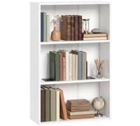 HOMCOM Bibliothèque Étagère de Rangement 60x24x93cm Blanc