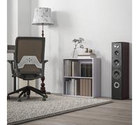HOMCOM Bibliothèque étagère de rangement avec 2 compartiments et étagère réglable, 60 x 24 x 63 cm, blanc